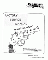 (image for) CRS38FSM DOWNLOAD Factory Service Manual for Crosman 38