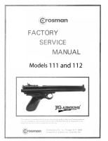 (image for) CRS111FSM DOWNLOAD of Crosman Factory Service Manual for Models 111 & 112