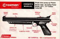 (image for) CRS1322-1377OM7A8 Factory Owners Manual for the Crosman models 1322 & 1377