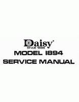 (image for) DAI1894FSM DOWNLOAD Factory Service Manual for Daisy 1894