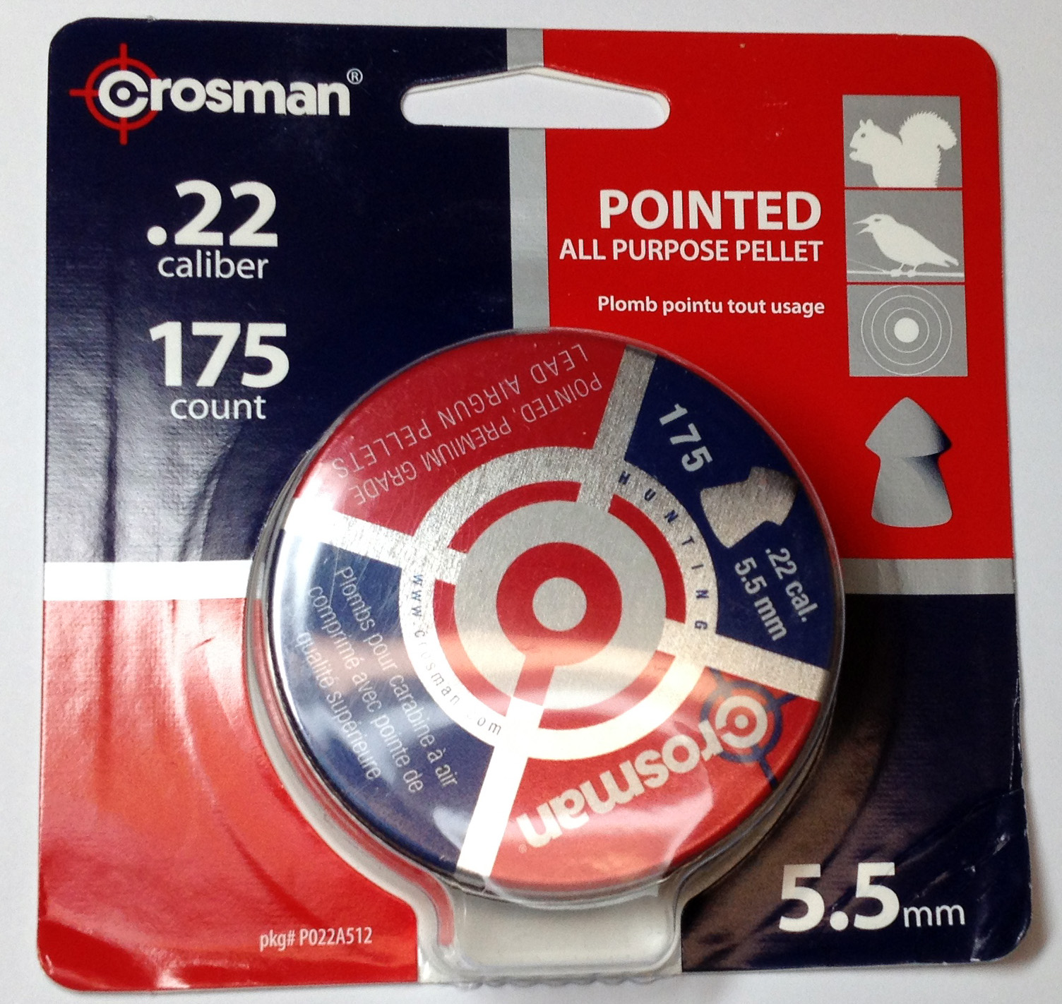 (image for) CRSP022 Crosman Pointed Pellets .22 caliber