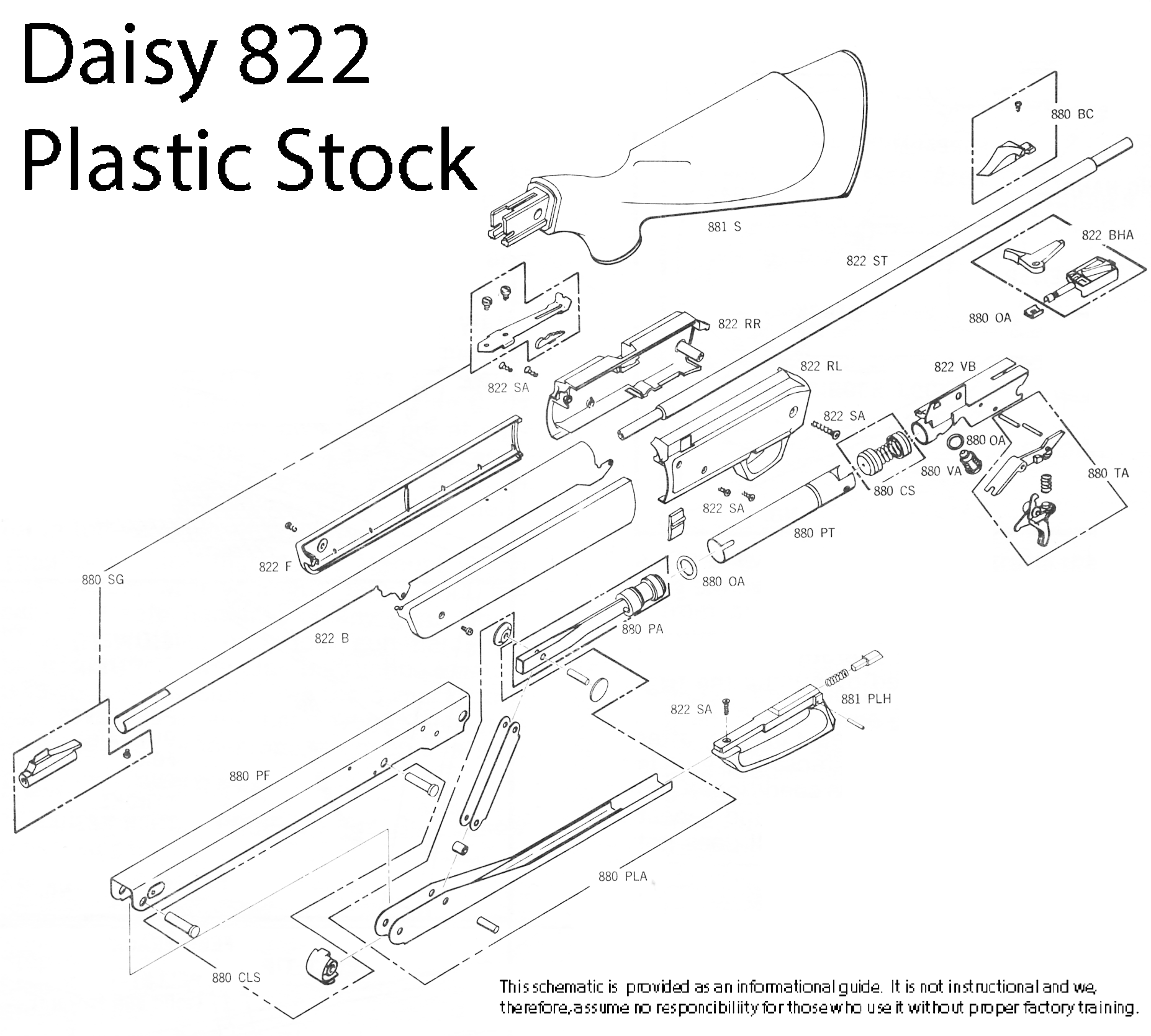 Daisy Power Line 840 845 856 860 Parts Exhaust Valves 